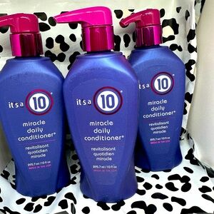 It’s a 10 miracle daily conditioner
Each $20 2- $38 3- $55